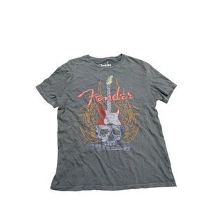 Lucky Brand Gray Fender Skulls Men's Large
